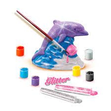 GIETEN EN SCHILDEREN GLITTER DOLFIJN (Hobby Pink)
